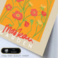 Lamina artistica decorativa con ilustración de Exposición de arte floral Moskau-Artwork-Nacnic-Nacnic Estudio SL