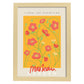 Lamina artistica decorativa con ilustración de Exposición de arte floral Moskau-Artwork-Nacnic-A4-Marco Madera clara-Nacnic Estudio SL