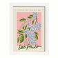 Lamina artistica decorativa con ilustración de Exposición de arte floral Paulo-Artwork-Nacnic-A3-Marco Blanco-Nacnic Estudio SL