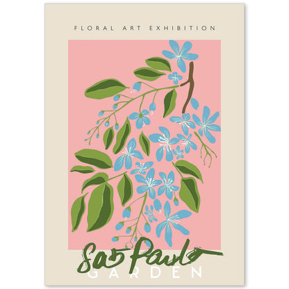 Lamina artistica decorativa con ilustración de Exposición de arte floral Paulo-Artwork-Nacnic-A4-Sin marco-Nacnic Estudio SL