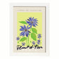Lamina artistica decorativa con ilustración de Exposición de arte floral Perth-Artwork-Nacnic-A3-Marco Blanco-Nacnic Estudio SL