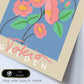 Lamina artistica decorativa con ilustración de Exposición de arte floral Tokyo-Artwork-Nacnic-Nacnic Estudio SL