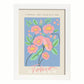 Lamina artistica decorativa con ilustración de Exposición de arte floral Tokyo-Artwork-Nacnic-A3-Marco Blanco-Nacnic Estudio SL