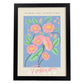 Lamina artistica decorativa con ilustración de Exposición de arte floral Tokyo-Artwork-Nacnic-A3-Marco Negro-Nacnic Estudio SL