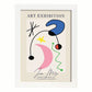 Lamina artistica decorativa con ilustración de Exposición Joan Miro 6 estilo Surrealista-Artwork-Nacnic-A4-Marco Blanco-Nacnic Estudio SL