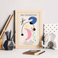 Lamina artistica decorativa con ilustración de Exposición Joan Miro 6 estilo Surrealista-Artwork-Nacnic-Nacnic Estudio SL