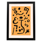 Lamina artistica decorativa con ilustración de Exposición Klee 3 estilo Expresionista-Artwork-Nacnic-A3-Marco Negro-Nacnic Estudio SL