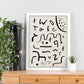 Lamina artistica decorativa con ilustración de Exposición Klee 4 estilo Expresionista-Artwork-Nacnic-Nacnic Estudio SL