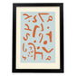 Lamina artistica decorativa con ilustración de Exposición Klee 6 estilo Expresionista-Artwork-Nacnic-A3-Marco Negro-Nacnic Estudio SL