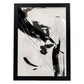 Lamina artistica decorativa con ilustración de Exposición Kline 1 estilo Abstracto-Artwork-Nacnic-A3-Marco Negro-Nacnic Estudio SL