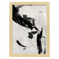 Lamina artistica decorativa con ilustración de Exposición Kline 1 estilo Abstracto-Artwork-Nacnic-A4-Marco Madera clara-Nacnic Estudio SL