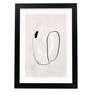 Lamina artistica decorativa con ilustración de Exposición Kline 10 estilo Abstracto-Artwork-Nacnic-A4-Marco Negro-Nacnic Estudio SL