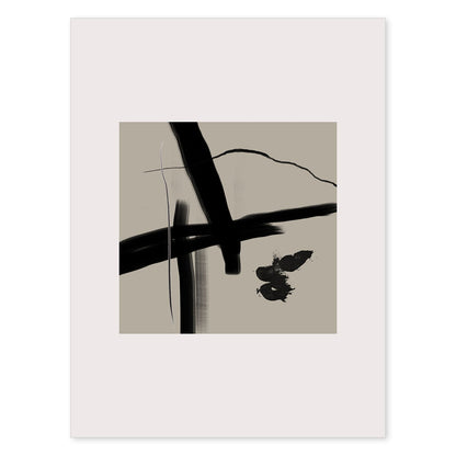 Lamina artistica decorativa con ilustración de Exposición Kline 12 estilo Abstracto-Artwork-Nacnic-A4-Sin marco-Nacnic Estudio SL