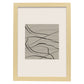 Lamina artistica decorativa con ilustración de Exposición Kline 13 estilo Abstracto-Artwork-Nacnic-A3-Marco Madera clara-Nacnic Estudio SL