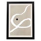 Lamina artistica decorativa con ilustración de Exposición Kline 14 estilo Abstracto-Artwork-Nacnic-A3-Marco Negro-Nacnic Estudio SL