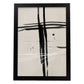 Lamina artistica decorativa con ilustración de Exposición Kline 2 estilo Abstracto-Artwork-Nacnic-A3-Marco Negro-Nacnic Estudio SL