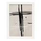 Lamina artistica decorativa con ilustración de Exposición Kline 2 estilo Abstracto-Artwork-Nacnic-A4-Marco Blanco-Nacnic Estudio SL