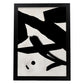Lamina artistica decorativa con ilustración de Exposición Kline 3 estilo Abstracto-Artwork-Nacnic-A3-Marco Negro-Nacnic Estudio SL