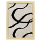 Lamina artistica decorativa con ilustración de Exposición Kline 4 estilo Abstracto-Artwork-Nacnic-A3-Marco Madera clara-Nacnic Estudio SL