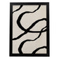 Lamina artistica decorativa con ilustración de Exposición Kline 4 estilo Abstracto-Artwork-Nacnic-A3-Marco Negro-Nacnic Estudio SL