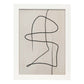 Lamina artistica decorativa con ilustración de Exposición Kline 5 estilo Abstracto-Artwork-Nacnic-A3-Marco Blanco-Nacnic Estudio SL