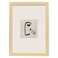 Lamina artistica decorativa con ilustración de Exposición Kline 7 estilo Abstracto-Artwork-Nacnic-A3-Marco Madera clara-Nacnic Estudio SL