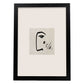 Lamina artistica decorativa con ilustración de Exposición Kline 7 estilo Abstracto-Artwork-Nacnic-A4-Marco Negro-Nacnic Estudio SL