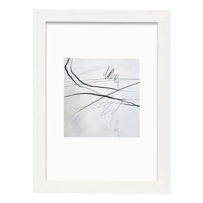 Lamina artistica decorativa con ilustración de Exposición Kline 8 estilo Abstracto-Artwork-Nacnic-A4-Marco Blanco-Nacnic Estudio SL