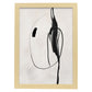 Lamina artistica decorativa con ilustración de Exposición Kline 9 estilo Abstracto-Artwork-Nacnic-A3-Marco Madera clara-Nacnic Estudio SL