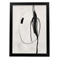 Lamina artistica decorativa con ilustración de Exposición Kline 9 estilo Abstracto-Artwork-Nacnic-A4-Marco Negro-Nacnic Estudio SL
