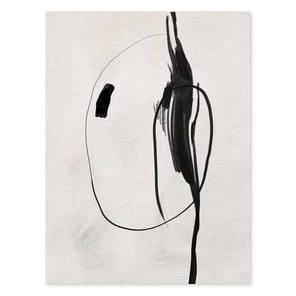 Lamina artistica decorativa con ilustración de Exposición Kline 9 estilo Abstracto-Artwork-Nacnic-A4-Sin marco-Nacnic Estudio SL
