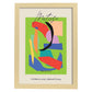 Lamina artistica decorativa con ilustración de Exposición Matisse 12 estilo fauvista-Artwork-Nacnic-A3-Marco Madera clara-Nacnic Estudio SL