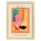 Lamina artistica decorativa con ilustración de Exposición Matisse 13 estilo fauvista-Artwork-Nacnic-A4-Marco Madera clara-Nacnic Estudio SL