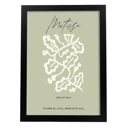 Lamina artistica decorativa con ilustración de Exposición Matisse 4 estilo fauvista-Artwork-Nacnic-A4-Marco Negro-Nacnic Estudio SL