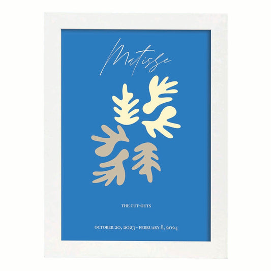 Lamina artistica decorativa con ilustración de Exposición Matisse 6 estilo fauvista-Artwork-Nacnic-A4-Marco Blanco-Nacnic Estudio SL