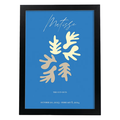 Lamina artistica decorativa con ilustración de Exposición Matisse 6 estilo fauvista-Artwork-Nacnic-A4-Marco Negro-Nacnic Estudio SL