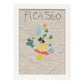 Lamina artistica decorativa con ilustración de Exposición Picasso 1-Artwork-Nacnic-A4-Marco Blanco-Nacnic Estudio SL