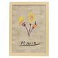 Lamina artistica decorativa con ilustración de Exposición Picasso 2-Artwork-Nacnic-A4-Marco Madera clara-Nacnic Estudio SL