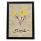 Lamina artistica decorativa con ilustración de Exposición Picasso 2-Artwork-Nacnic-A4-Marco Negro-Nacnic Estudio SL