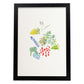 Lamina artistica decorativa con ilustración de Exposición Picasso 5-Artwork-Nacnic-A3-Marco Negro-Nacnic Estudio SL