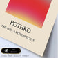 Lamina artistica decorativa con ilustración de Exposición Rothko 5 estilo expresionismo abstracto-Artwork-Nacnic-Nacnic Estudio SL