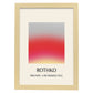 Lamina artistica decorativa con ilustración de Exposición Rothko 5 estilo expresionismo abstracto-Artwork-Nacnic-A4-Marco Madera clara-Nacnic Estudio SL