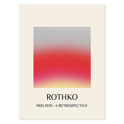 Lamina artistica decorativa con ilustración de Exposición Rothko 5 estilo expresionismo abstracto-Artwork-Nacnic-A4-Sin marco-Nacnic Estudio SL