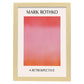 Lamina artistica decorativa con ilustración de Exposición Rothko 6 estilo expresionismo abstracto-Artwork-Nacnic-A4-Marco Madera clara-Nacnic Estudio SL