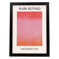 Lamina artistica decorativa con ilustración de Exposición Rothko 6 estilo expresionismo abstracto-Artwork-Nacnic-A4-Marco Negro-Nacnic Estudio SL