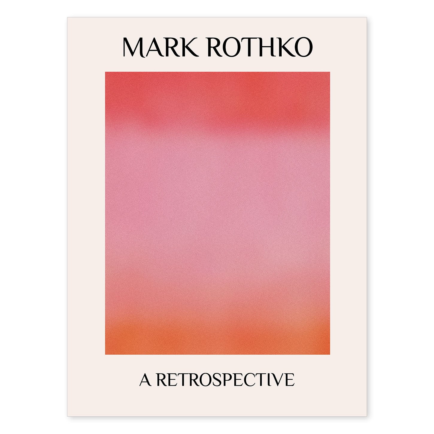 Lamina artistica decorativa con ilustración de Exposición Rothko 6 estilo expresionismo abstracto-Artwork-Nacnic-A4-Sin marco-Nacnic Estudio SL