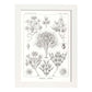 Lamina artistica decorativa con ilustración de Flagelata estilo Vintage-Artwork-Nacnic-A4-Marco Blanco-Nacnic Estudio SL