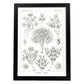 Lamina artistica decorativa con ilustración de Flagelata estilo Vintage-Artwork-Nacnic-A4-Marco Negro-Nacnic Estudio SL