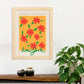 Lamina artistica decorativa con ilustración de Flor abstracta diseño de flores de Nueva York-Artwork-Nacnic-Nacnic Estudio SL