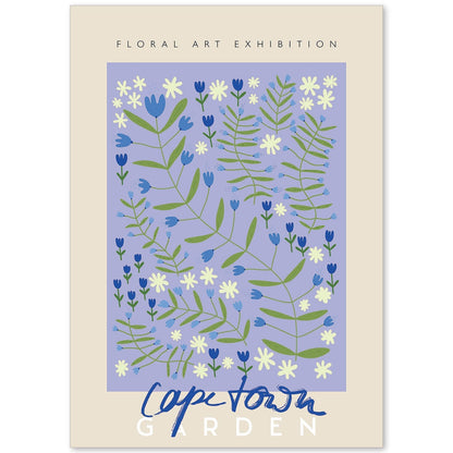 Lamina artistica decorativa con ilustración de Flora Arte Exposición Ciudad del Cabo-Artwork-Nacnic-A4-Sin marco-Nacnic Estudio SL